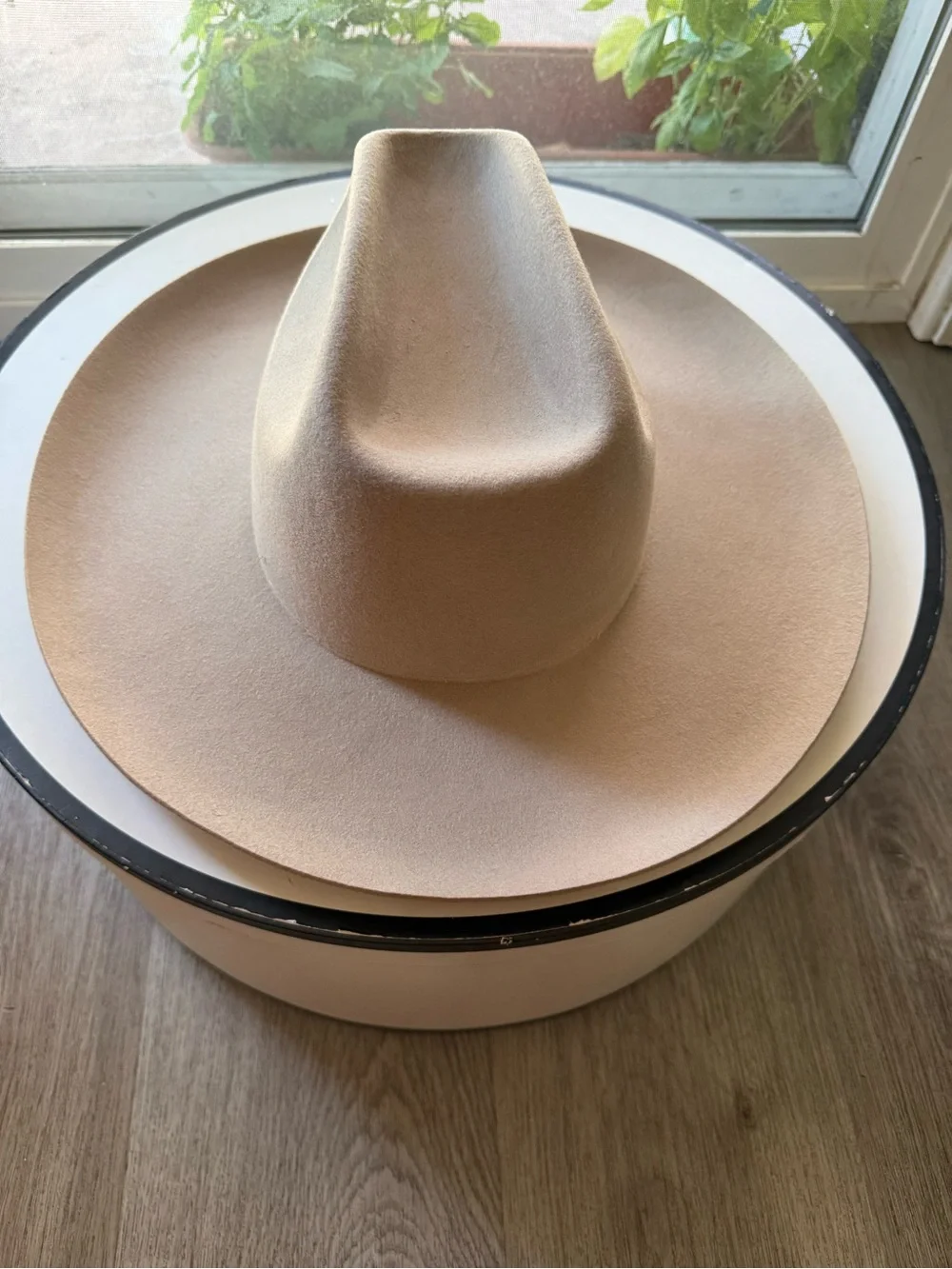 lack of color cassidy western flicked up brim wool cowboy hat size large NEW